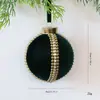 Novo produto transfronteiriço Natal 8cm ornamento de bola de Natal de veludo, bola de decoração de árvore de Natal de espuma de veludo atacado