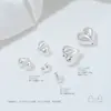 Banhado a Prata Cor 14K Conserva Cor Brilhante Coração de Pêssego com Furo Passante Contas Espaçadoras de Cristal Material para Acessórios de Joias Pulseira Colar DIY Feito à Mão
