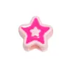 Acrílico DIY Joyería Hecha a Mano Accesorios Pequeños Flor Cuadrado Estrella de Cinco Puntas Cuentas Sueltas Collar de Cuentas Llavero Colgante