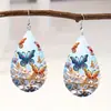 Aretes de Acrílico Gota de Agua Producto Nuevo Día de San Valentín Submarino Acrílico Regalo Transfronterizo Mariposa Aretes para Mujer y Navidad