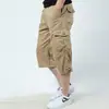 2026 Aliexpress Verano Pantalones Tácticos Rectos Multibolsillos para Hombre Deportivos para Viajar Frescos Ropa de Trabajo Pantalones Cortos Venta al por Mayor