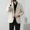 Nueva Chaqueta de Traje Casual de Otoño para Hombre ins Moderna Delgada Versátil de Negocios Holgada Fresca con Caída Traje Superior