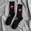 Meias Masculinas de Algodão Estilo Hong Kong Hip-Hop Meia-Calça Média Moda de Rua Ulzzang Coreana Meias Esportivas Masculinas Tendência