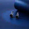 Brincos Coloridos com Zircônia Micro-Incrustada de Henna para Mulheres, Ear Clips de Moda Retro de Luxo Leve Transfronteiriço Europeu e Americano de Nicho, Atacado em Estoque