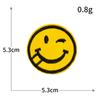Patches Bordados de Rosto Sorridente Emoji Popular da Internet Patches de Bordado Computadorizado Patches Adesivos Sem Costura DIY Patches para Roupas Atacado