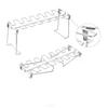 Set de Soporte para Piernas Multifuncional Plegable Portátil de Acero Inoxidable Transfronterizo con Bandeja de Goteo Red para Barbacoa Barbacoa Bandeja para Verduras