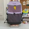 Mochila deportiva bicolor, bolsa grande de alta capacidad para senderismo y montañismo al aire libre, bolsa de viaje ligera, mochila casual para ciclismo
