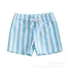 Novas Cuecas de Natação Infantis para Meninos, Idades 6m-4 Anos, Estampa Listrada com Gravata Borboleta, Shorts de Praia Transfronteiriços para Bebês Meninos