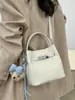 Bolso Cubo de Mano de Nicho Estilo Coreano para Mujer 2026 Primavera Nuevo Moda Bolso de Hombro Único Bolso Cruzado Simple de Alto Valor