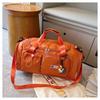 Bolsa de equipaje, Bolsa de mano de viaje, Gran capacidad, Compartimento independiente para zapatos, Bolsa de gimnasio, Bolsa de almacenamiento, Color macarrón, Impermeable