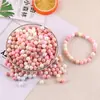 Cuentas Redondas de Color Sólido de 8 mm y 10 mm, Cuentas Sueltas de Resina, Cuentas de Navidad, Pulsera Hecha a Mano de Bricolaje, Separadores con Cuentas, Joyería