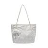 Bolsa de Ombro Simples com Estampa para Compras, Bolsa de Mão para o Dia a Dia, Estilo Chinês, Grande Capacidade, Bolsa Tote Moderna para Mulheres, Novo Estilo Chinês