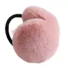 Orejeras de invierno extra gruesas y cálidas, orejeras de peluche lindas, calentadores de orejas a prueba de viento para niños, protectores de orejas de piel sintética de conejo y visón