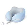 Almohada Personalizada en Forma de U de Seda Helada, Almohada Refrigerante para el Cuello, Se Puede Añadir Logo, Regalo Promocional, Almohada para Coche y Aviación, Almohada en Forma de U de Espuma Viscoelástica
