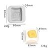 Molde de Silicone para Beliscar Morango Marshmallow Boneco Desenho Animado DIY Pudim Bolo Chocolate Beliscar Molde de Silicone Artesanal