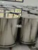 Carro de Transporte de Carros de Rotación con Ruedas, Base Móvil de Acero Inoxidable para Cubo Redondo de Sopa, Carro de Cubo Redondo de Acero Inoxidable Extra Grueso