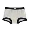 Cueca Boxer Antibacteriana 10A Novo Estilo Simples e Fashionável Estilo Esportivo, Algodão Puro, Gancho Estendido, Confortável e Amigável à Pele, Para Jovens Mulheres