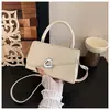 Tendência de Moda 2026 Bolsa Transversal Casual Feminina de Ombro Verão Novo Estilo Elegante Simples e Única Pequena Bolsa Quadrada