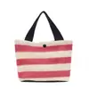 Nova Bolsa Portátil Feminina 2021 Bolsa Bento Listrada de Mão Carregar Bolsa Feminina Pequena Fresca Casual