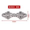 Botones de Rana de Metal para Cheongsam, Botones para Traje Tang y Hanfu, Botones Redondos de Estilo Étnico de Alta Gama para Ropa, Botones de Cola Larga para Cárdigan