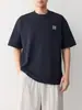 Camiseta de Manga Corta de Alta Calidad para Hombre Momaik para Viajar Verano 2026 Nueva Camiseta de Hombre con Bordado de Dibujos Animados 75919