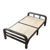 Cama de ferro dobrável para adultos para cochilar, adequada para ocupação individual em apartamentos alugados, estrutura de ferro simples e resistente para uso doméstico, cama com estrutura de ferro reforçada