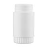 Botella sólida blanca de boca ancha Zhenhua PE de 120 ml para píldoras, tapa de rosca con tapa, botella de poliéster, botella para píldoras