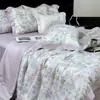 Modelo Nuevo 2026 50% Tencel Lyocell Estampado Digital Colcha de Verano Juego de Cuatro Piezas