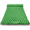 Colchoneta Inflable Auto-Inflable para Acampar al Aire Libre con Bomba de Pie, TPU con Forma de Diamante y Almohada para Esterilla de Dormir de Tienda de Campaña