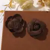 Outono e Inverno Tecido Estilo Chanel Retrô Camélia DIY Elegante High-End Grampo Lateral Acessório de Cabelo Broche Acessório de Roupa
