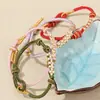 Tres Vidas Tres Mundos Festival de Medio Otoño Pulsera Tejida Nudo Flor de Durazno Regalo Cultural y Creativo Mismo Estilo Xiaohongshu Pulsera del Año del Zodiaco Venta al por Mayor