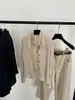 Blusa Cardigan Hongmi Apparel/Intelectual para Viajes con Cuello Alto y Cuello de Lino, Tejido de Punto Delgado Falso Dos Piezas