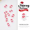 Nuevos adornos para uñas de Navidad transfronterizos resina tridimensional dibujos animados alce muñeco de nieve Santa Claus taladro de uñas al por mayor