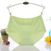 Ropa Interior para Mujer Yumei 8912 Cintura Media Seda de Hielo Sin Costuras de Una Pieza Talla Extra Talla Extra Calzones de Color Sólido para Mujer
