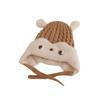 Chapéu de Bebê Desenho Animado Brincalhão Dudula Chapéu de Lã Fofo de Inverno para Meninos e Meninas Super Fofo Chapéu Quente para Meninas Chapéu com Proteção para Orelhas
