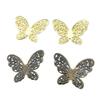 Accesorios de joyería DIY pieza de flor de mariposa de 32 * 42 mm pieza de metal tocado de disfraz antiguo en stock