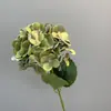 Tela de Seda Estilo Europeo Transfronteriza Película Roja Hortensia Flor Artificial Boda DIY Arreglo Floral Hecho a Mano Arte Floral Hortensia Al por Mayor
