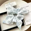 Direto da fábrica: Elástico de cabelo quadrado com estampa floral estilo francês, scrunchie de lenço quadrado, elástico de cabelo estilo Hong Kong