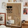 Tablero de Exhibición de Collares de Madera Vintage Colgante de Pared Colgador de Tocados Xiuhe Marco para Colgar Joyas Soporte de Exhibición para Pendientes de Botón Pendientes Almacenamiento