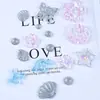 Molde de Silicona DIY Gotas de Pegamento de Cristal Mariposa Flor Hecha a Mano Géminis Estrella Luna Copo de Nieve Concha Caballo de Troya Hemisferio