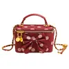 Bolso de Cadena Cuadrado con Lunares de Moda Modelo Nuevo 2026, Bolso Único y Elegante, Bolso Pequeño Cuadrado Cruzado Ligero para el Trabajo, Moderno