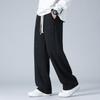 Calças de perna larga retas da Gushi High Street masculinas primavera e outono, calças esportivas de marca da moda, calças casuais júnior