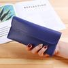 Bolsa Nova Feminina Carteira Longa Feminina Bolsa Feminina da Moda Carteira Fina para Estudante Carteira Simples com Fivela e Porta-Cartões Atacado