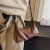 Bolsa Transversal de Couro com Cera de Óleo Vintage Heymoon Bag 2025 Nova Moda Bolsa de Ombro de Grande Capacidade Versátil Bolsa de Axila Texturizada para Mulheres