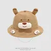 Sombrero de Pescador Infantil de Oso de Dibujos Animados, Suave y Lindo, Sombrero de Sol Duradero, Nuevo Sombrero Tipo Cubo de Secado Rápido para Niños y Niñas, Transfronterizo