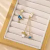 Pendientes Nuevos, Elegantes y de Moda, Pendientes de Diseño Nicho de Estrella y Luna, Pendientes Dulces y de Alta Gama para Mujer