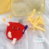 Livro Vermelho Pequeno Criativo mesmo estilo conjunto completo saco para batatas fritas hambúrguer pingente ornamentos de pelúcia para casais chaveiro presente para homens e mulheres