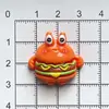 Papas Fritas de Dibujos Animados Hamburguesa Haibao Accesorios de Resina Joyería DIY Pasador Agujero Hebilla de Zapato Funda de Teléfono Móvil Decoración de Pegatina para Taza de Agua