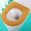 Cojín para Asiento de Inodoro de Color Sólido para Todas las Estaciones, Funda Suave para Asiento de Inodoro de Uso Doméstico, Almohadilla Gruesa Lavable para Asiento de Inodoro