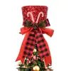 Produto Novo de Natal Transfronteiriço Enfeite de Árvore Dobrável Chapéu de Mola de Natal Adereços de Decoração para o Topo da Árvore de Natal